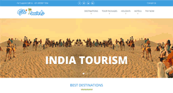 Desktop Screenshot of globaltourismindia.com