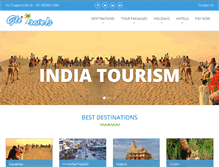 Tablet Screenshot of globaltourismindia.com